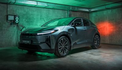 The Battery Electric Toyota bZ4X in the countryside