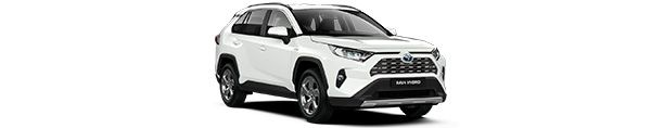 Toyota RAV4 in weiß auf weißem Hintergrund