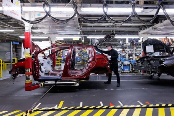 Toyota Yaris en production usine