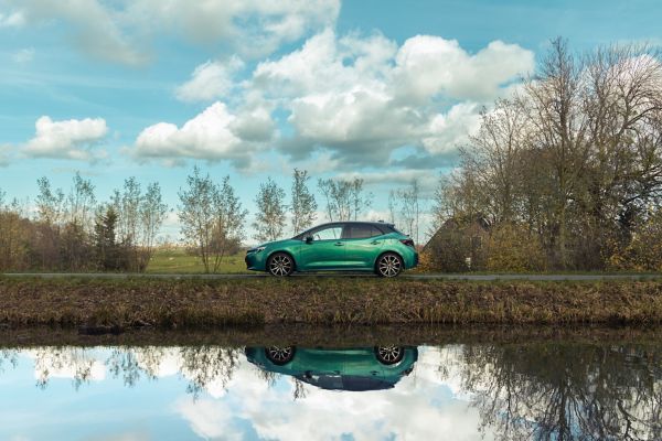 Toyota, Corolla, GR, Sport, Emerald, Green, exterieur, zijkant