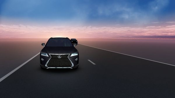 Grafik eines Lexus von vorne