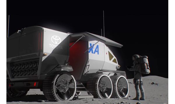 Toyota JAXA Rover Image und Astronaut