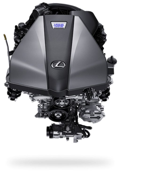 Ein Hybridmotorblock in Nahaufnahme