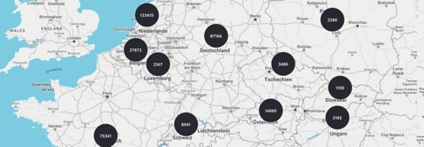 Toyota Charging Network karte