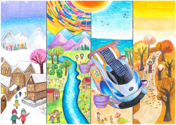 Primer premio: Ryan Abdul (10 años) - Toyota es un año Maravilloso con todas sus estaciones