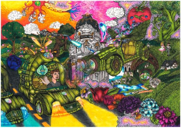 Primer premio: Orianna Saia (13 años) - Coche de bambú