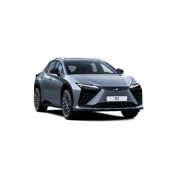 Ein Lexus RZ 350e in Seitenansicht auf weißem Hintergrund