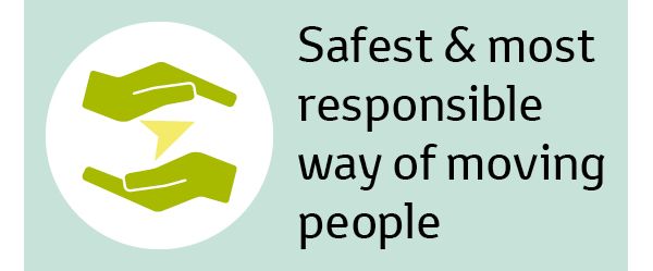 Safest & most responsible ways of moving people