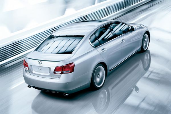 lexus, gs, exterieur, driekwart, rechtsachter