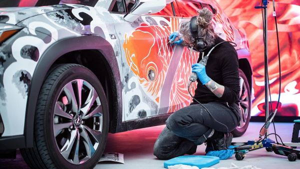 Tattooed car
