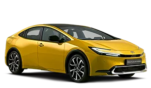 Žluté auto Toyota bZ4X