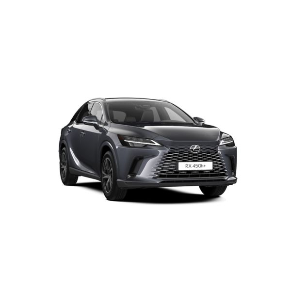 Ein Lexus RX 450h+ in Seitenansicht auf weißem Hintergrund