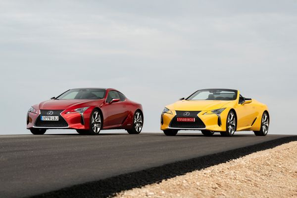 lexus, lc 500, exterieur, driekwart, rechtsvoor