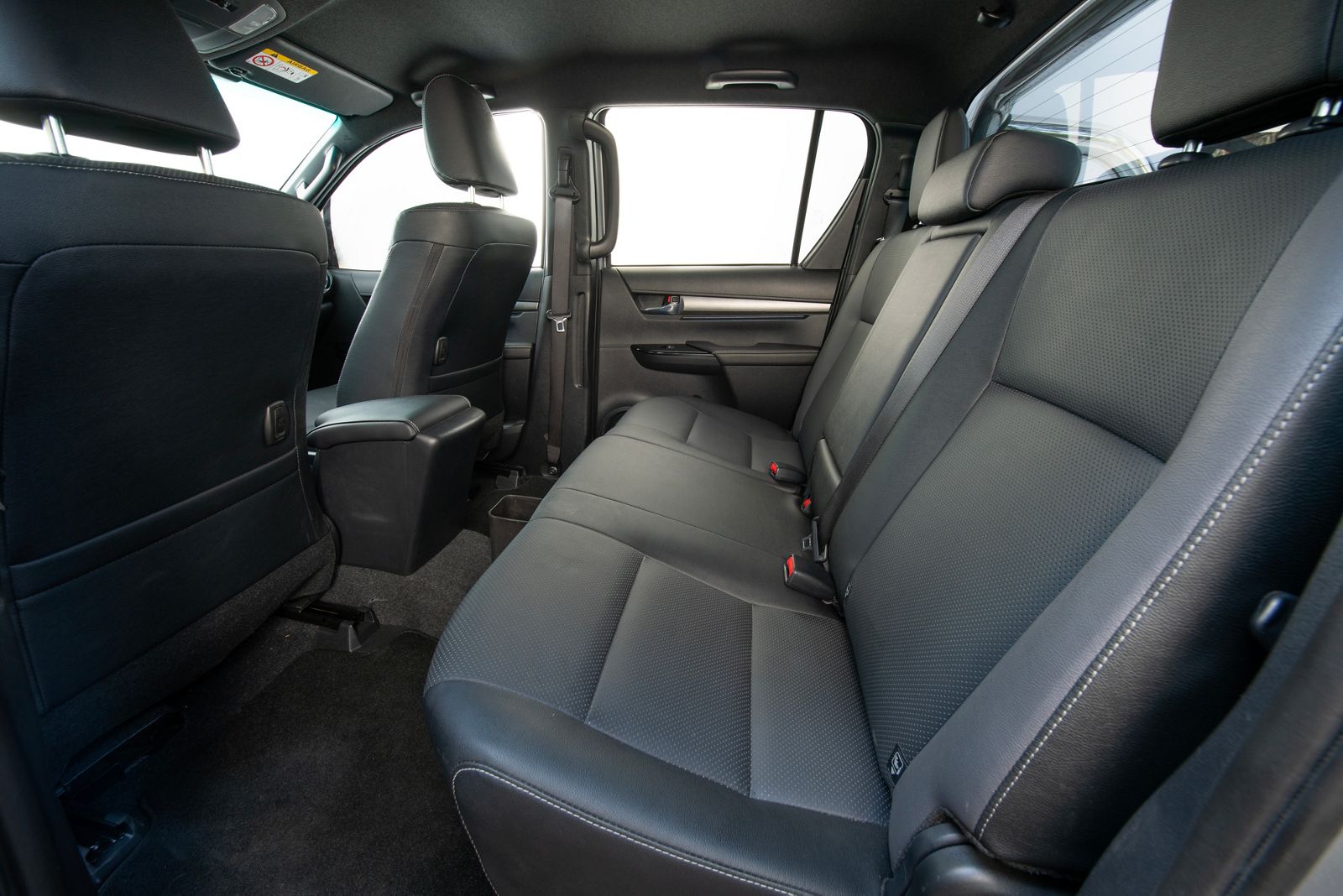 Interior of the Hilux GR SPORT II, featuring racing-style seats