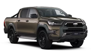 Hnědý vůz Toyota Hilux
