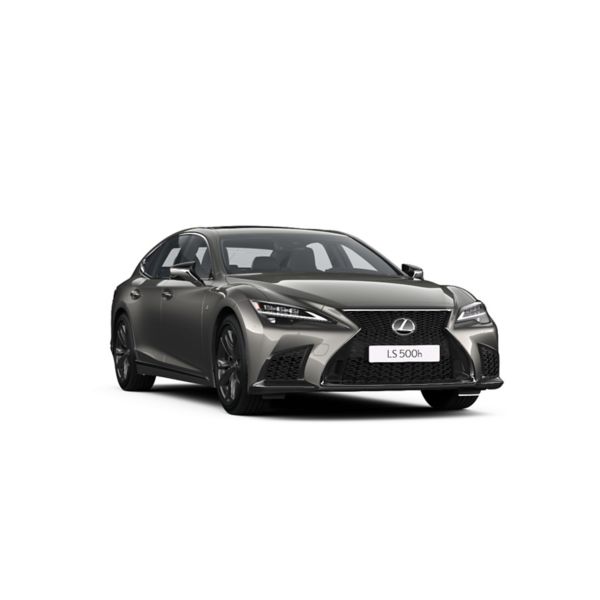 Ein Lexus LS 500h in Seitenansicht auf weißem Hintergrund