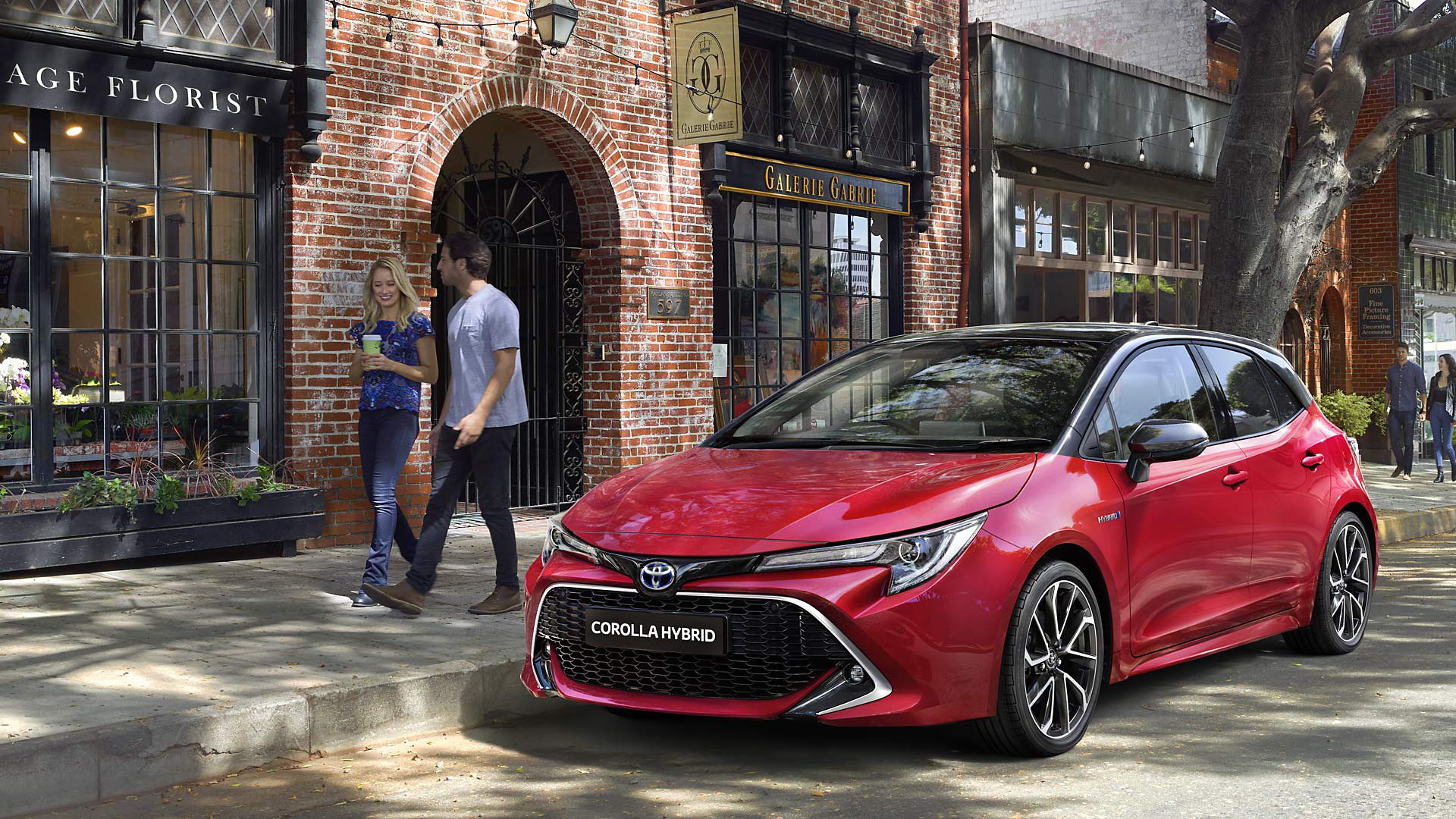 Toyota Corolla Hatchback parked in road