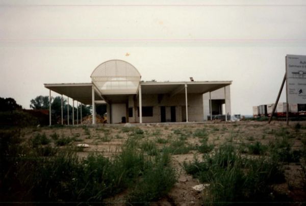 Eine Baustelle des Autohaus Gehrmann im Jahr 1993