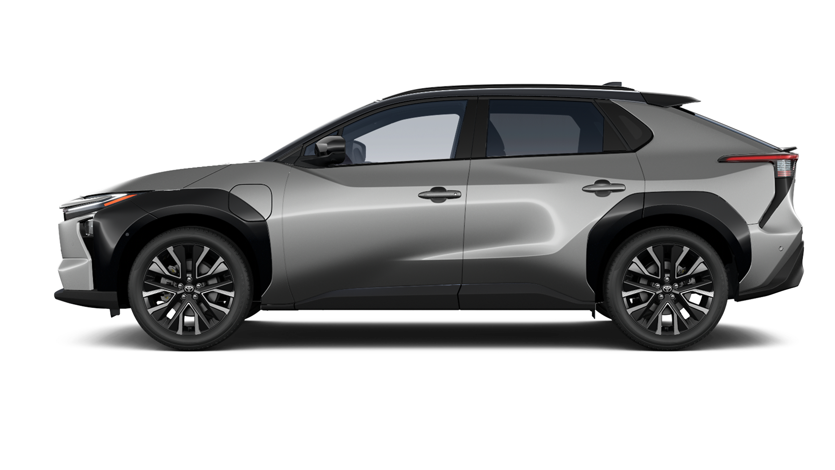 Toyota bZ4X z napędem elektrycznym – widok z boku