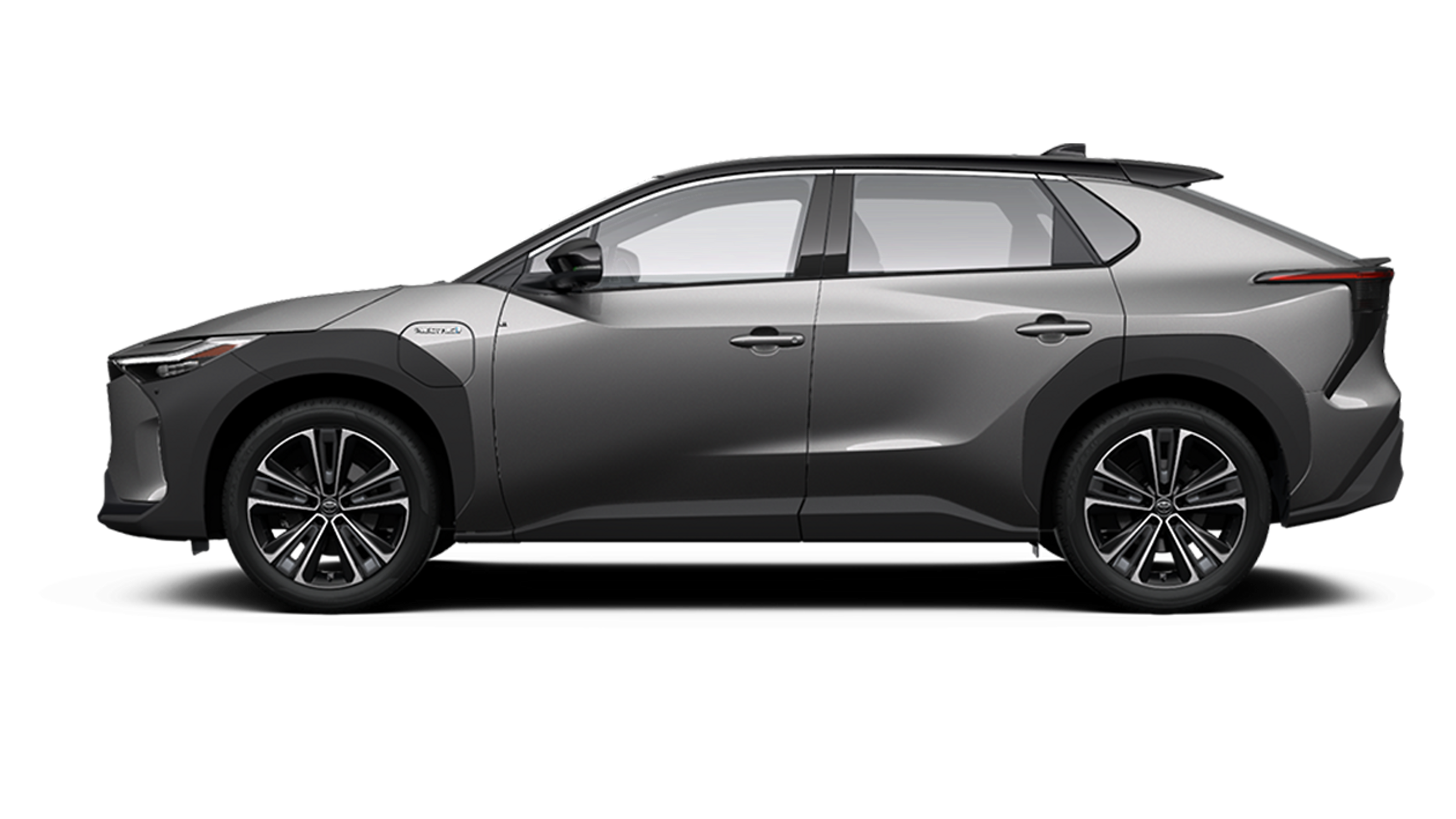 Toyoty bZ4X z napędem elektrycznym – widok z boku