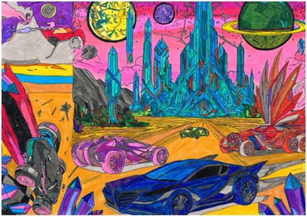 Segundo premio: Cristina Carrera (15 años) - El viaje celestial de los sueños lumininuscentes