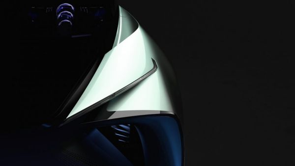 Eine abstrakte Darstellung des Lexus LF-30 Electrified Konzeptfahrzeugs