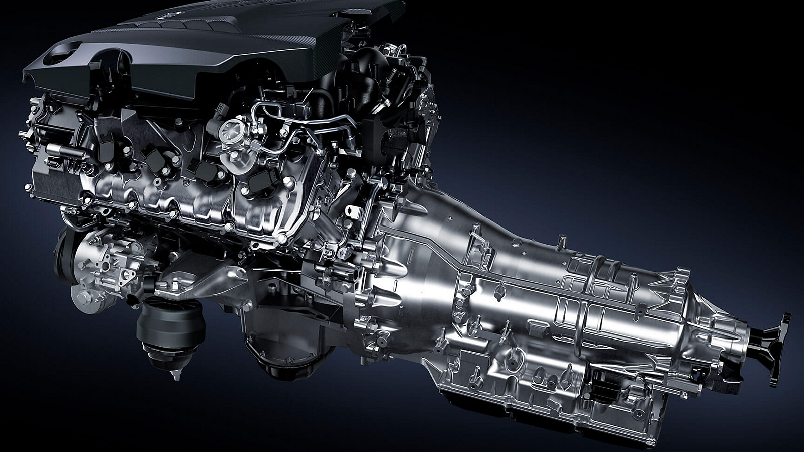 The 10-speed gearbox of a Lexus LC