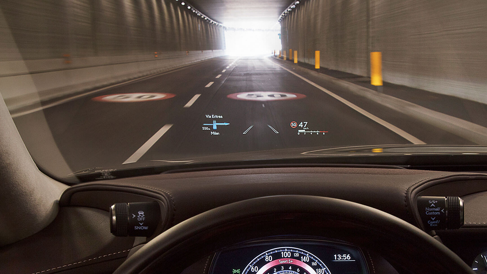 Lexus LS head-up display