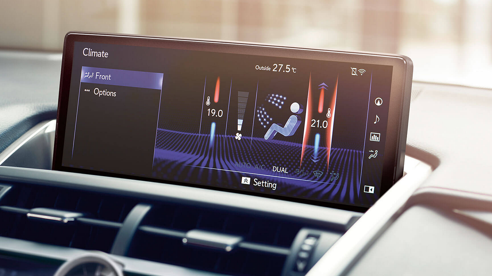 Lexus Premium Navigation touch screen