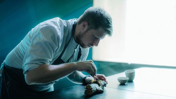 man cooking