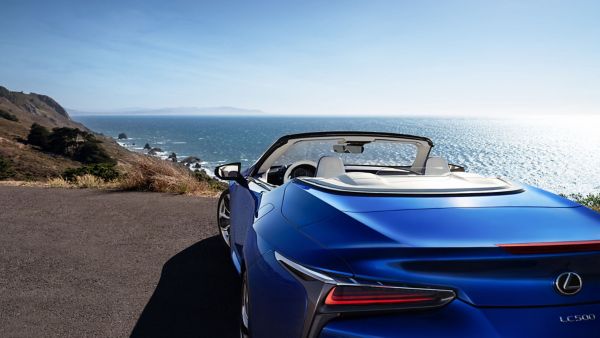 back close up shot of the Lexus LC Convertible