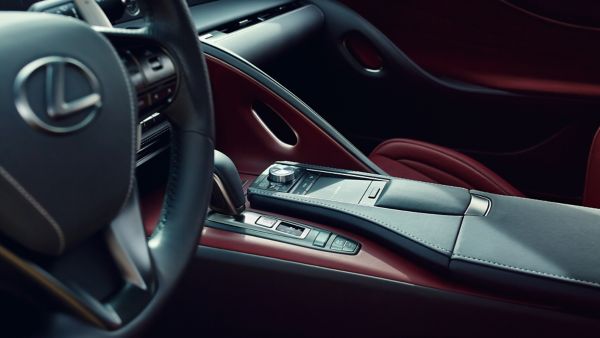 Lexus LC's front interior 