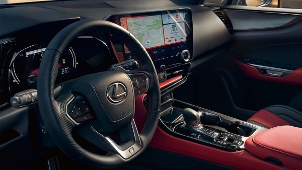 Front interior of the Lexus NX 