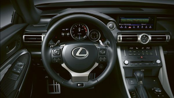 Lexus RC F drivers cockpit