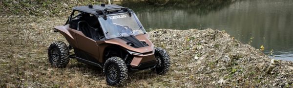 Lexus ROC Concept car on a off road terrain 