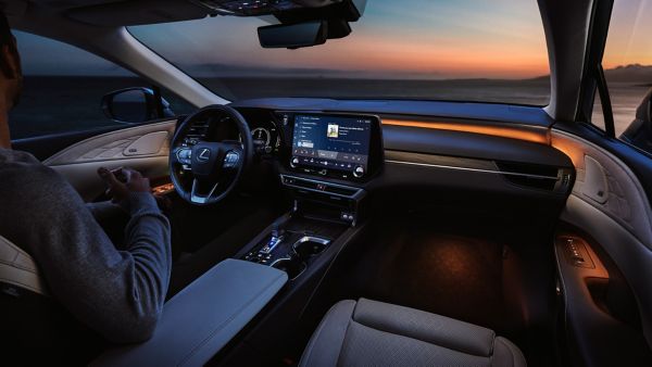 The Lexus interior