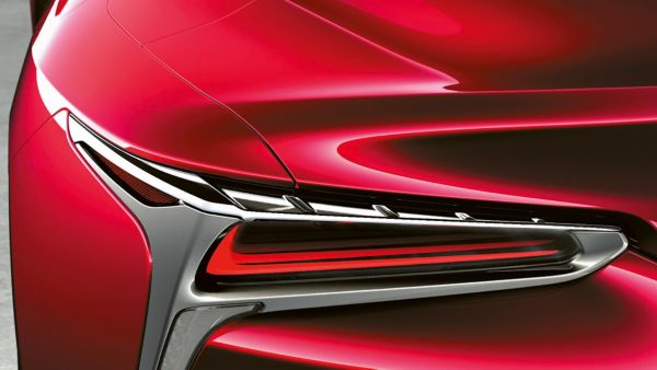 Lexus LC Convertible rear LED holographic headlights 