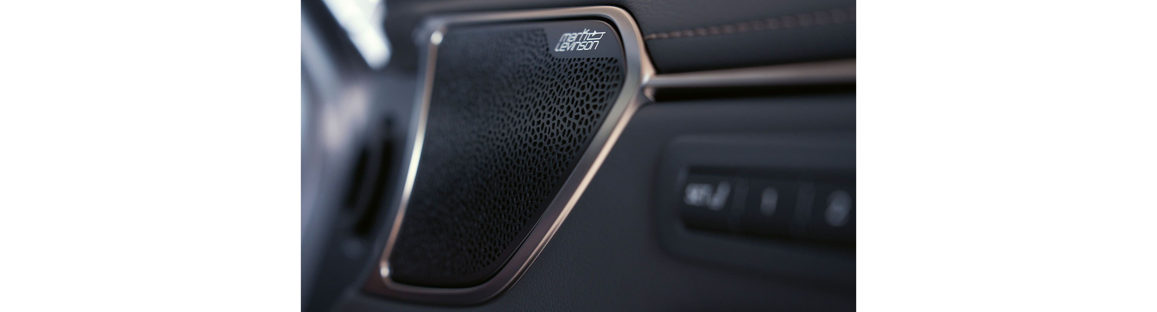 Close-up of a Mark Levinson® speaker in the Lexus ES