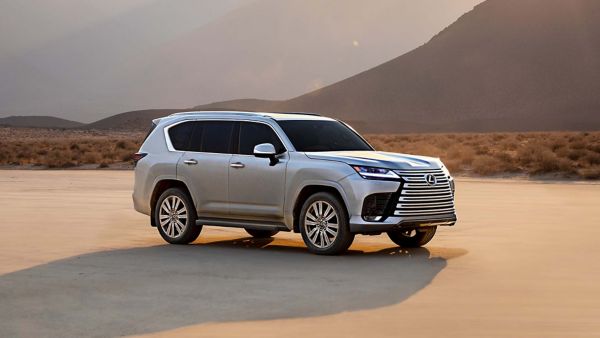 Lexus LX in a desert location 