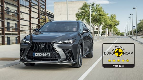 Le tout Nouveau Lexus NX obtient cinq étoiles aux tests de sécurité EURO NCAP.