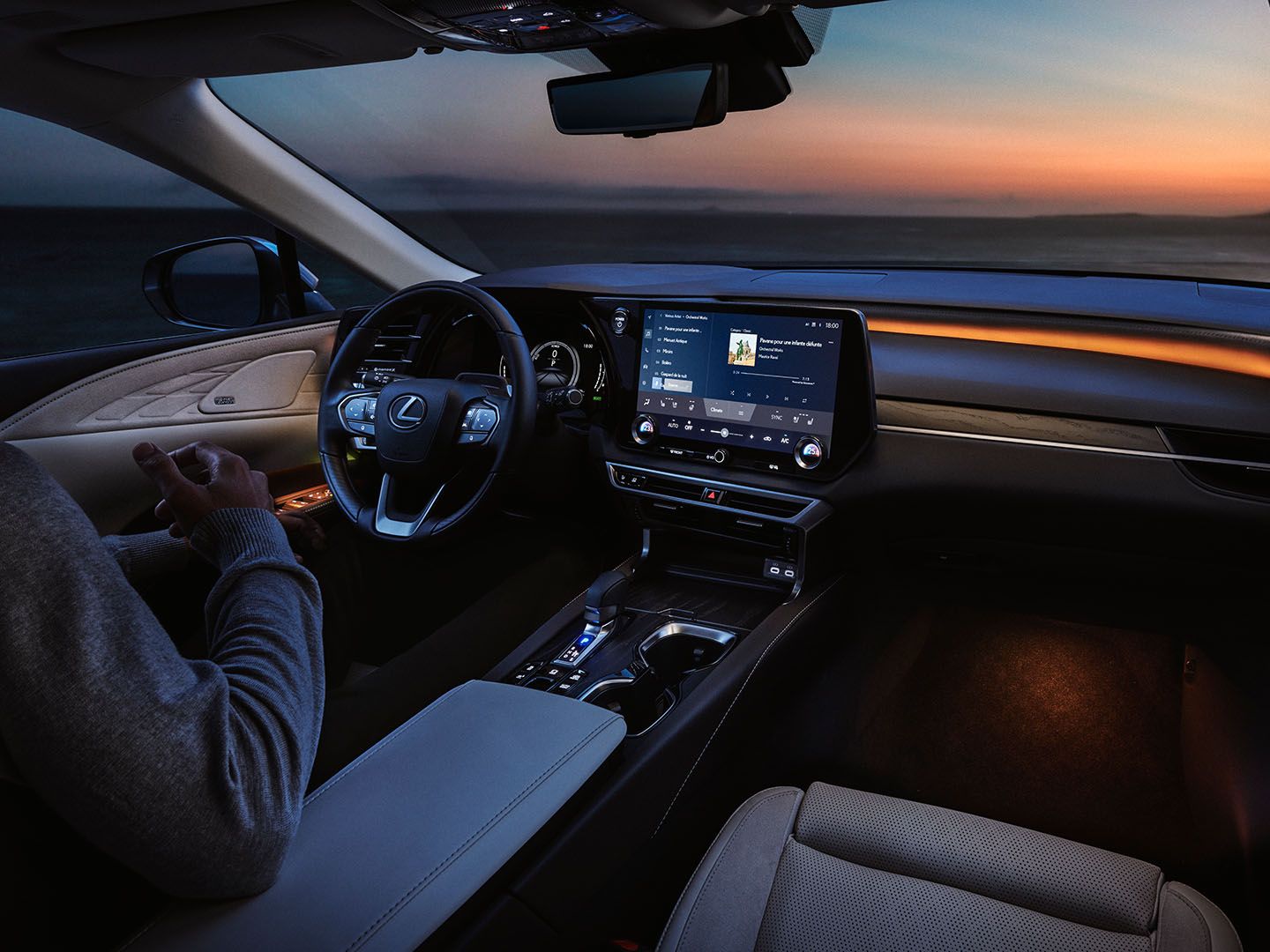 The Lexus RX interior