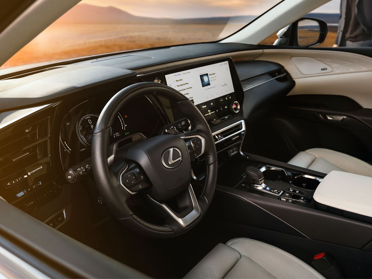 The Lexus RX interior