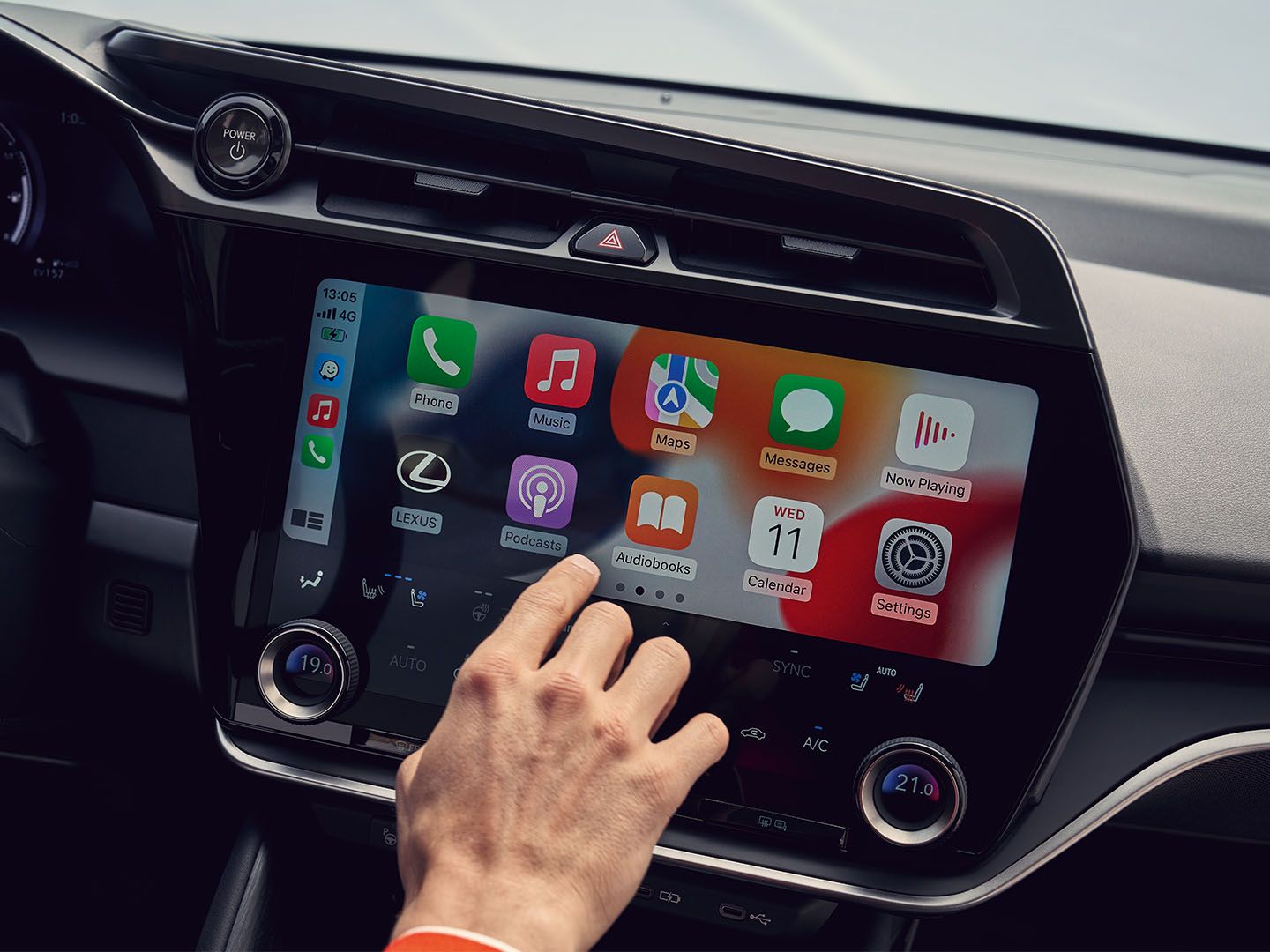 The digital touchscreen from a Lexus RZ.