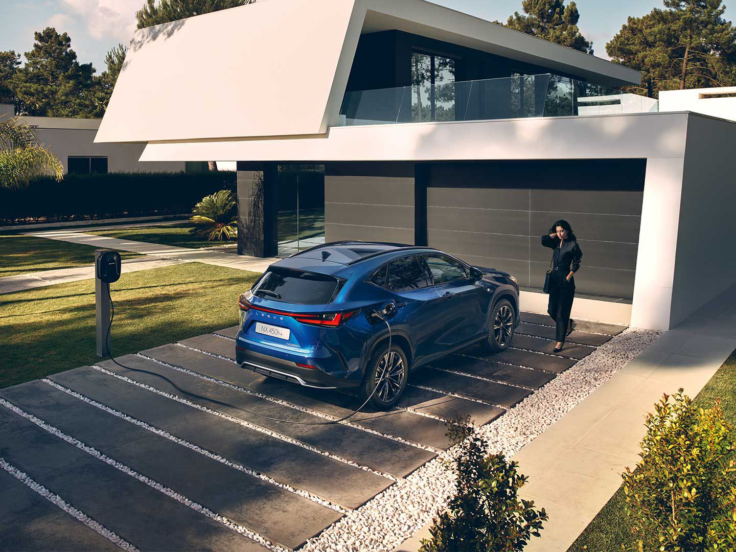 Lexus NX parked in a driveway