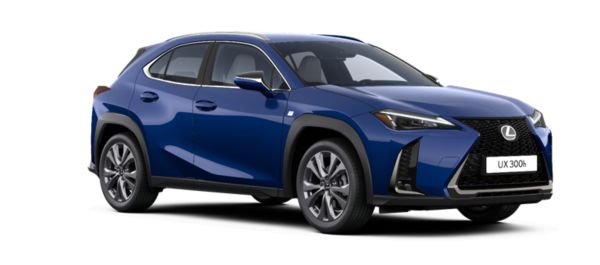 The side profile of a Lexus  UX 300h