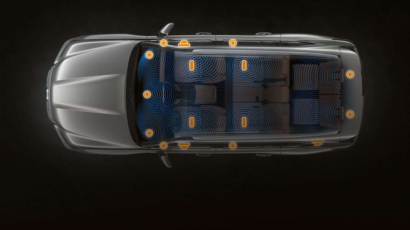 Lexus LX speaker location graphic