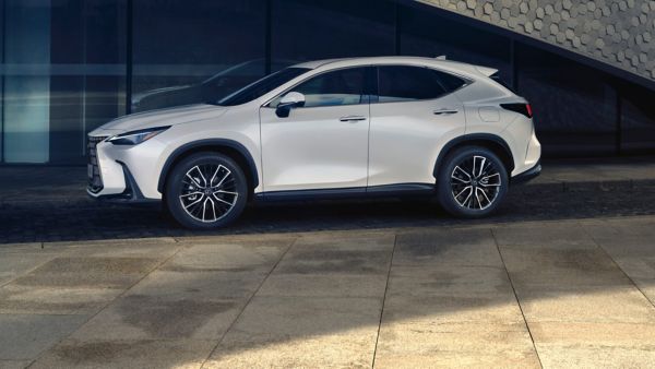 Side view of a parked Lexus NX