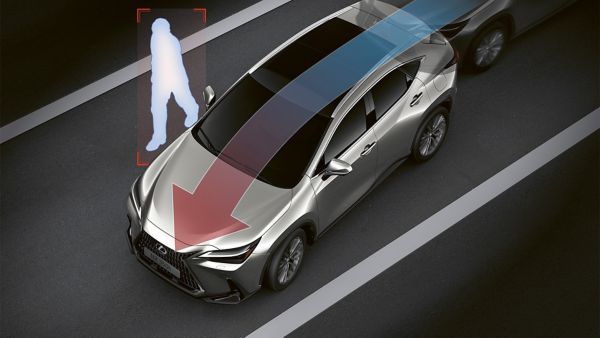 Lexus Pre-Collision System graphic