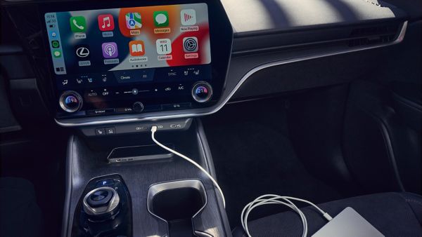 Front interior of a Lexus