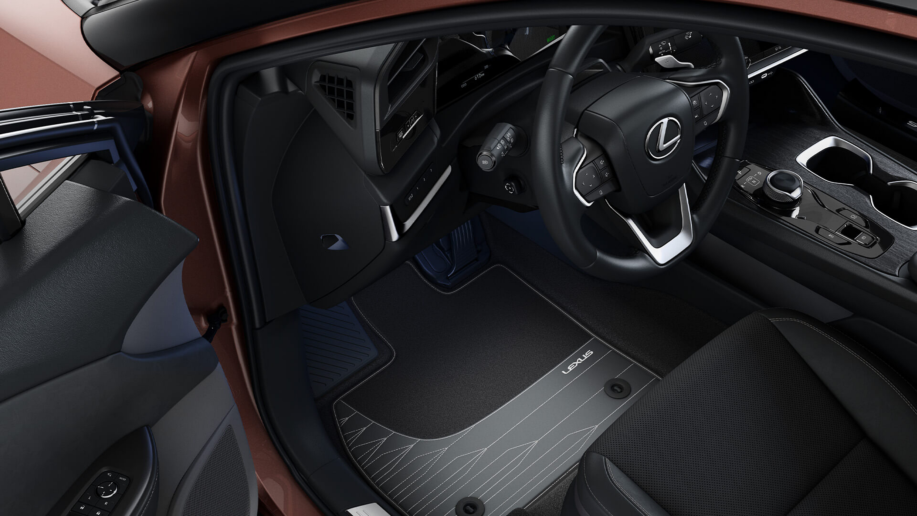 Lexus RZ drivers cockpit